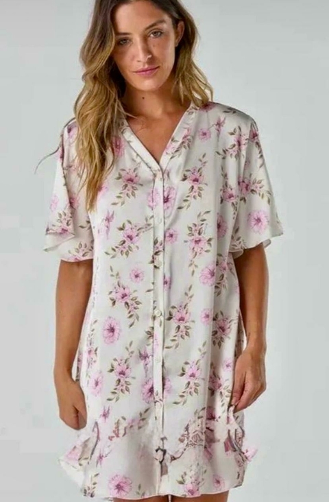 Camisola em Cetim _ Floral