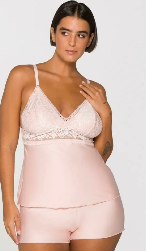 Short Doll malha Fria com detalhe em Renda - comprar online