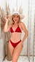 Biquini Flor em Metal _ Red