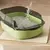 Semi-Fechado Cat Litter Box Espessamento Kitty Sandbox, Bedpans High Side Splashproof Pet com Colher de Areia, Cat Supplies - comprar online