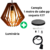 Luminária Pendente Modelo Diamante - Forluminus
