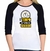 Kit 10 Camisa Raglan Manga 3/4 Feminina Estampada - comprar online