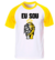 kit 20 camisetas raglan branca com amarela FRETE GRATÍS - alfa camisetas evangélicas