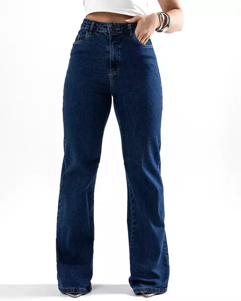 Calça Jeans Wide Leg Cintura Alta - comprar online
