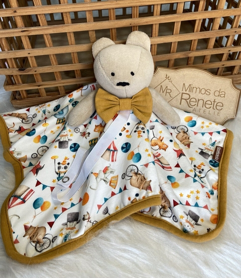 Naninha Urso com Gravata – Amarelo Mostarda e Circo