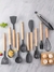 Conjunto 12 Peças Utensílios Cozinha Silicone Com Suporte Luatek