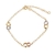 Pulseira de Infinitos com Ródio Branco e Ouro Rose Folheado a Ouro (XPLO-R1957-18) - comprar online