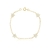 Pulseira Estrelas 18cm Banhada a Ouro (COLO-663-18)