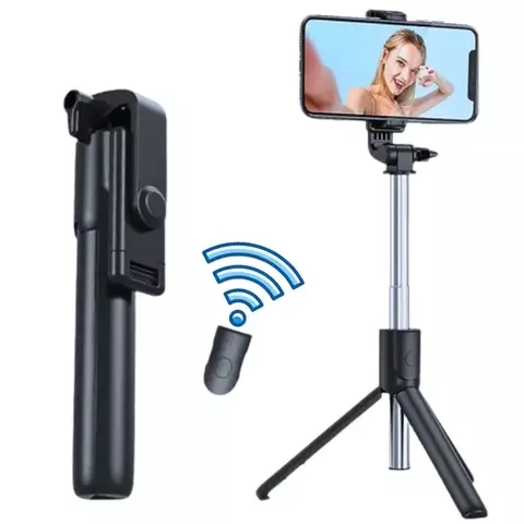 Bastão Pau de Selfie sem fio Retrátil Bluetooth suporte tripé para celular. - comprar online