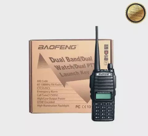 Rádio ht banda dupla vhf uhf baofeng Uv-82 5w de potência