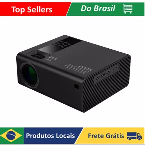 Projetor Led Portatil Wifi 3300 Lumens Hdmi Vga 1920x1080 Usb Preto Y6 Luuk Young