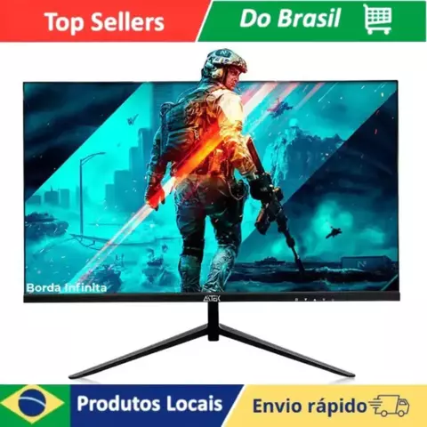 Monitor Gamer Delta Tela Led 23,8" 110/220V VGA HDMI Full HD com Suporte 60hz 5ms SIGMA-M2410 Tempo De Resposta Veloz Bivolt