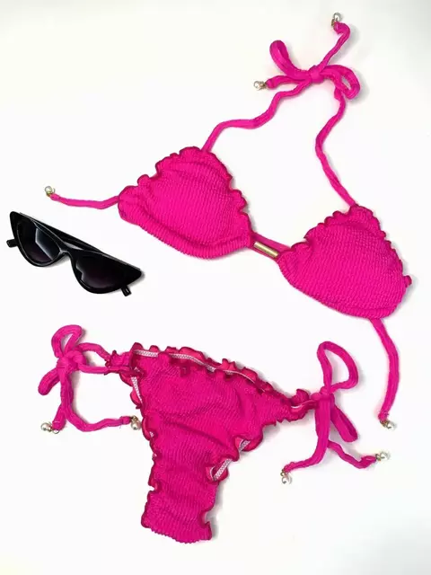 Biquíni Feminino de Anarruga Iris Ref. 562 Cor:Preto;Tamanho:GG