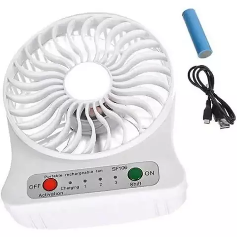 Mini Ventilador Portátil Recarregável Usb