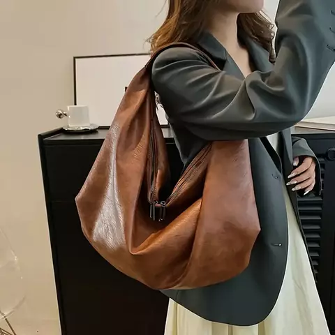 Bolsa de ombro nas axilas de grande capacidade para nova bolsa de bolinho casual e minimalista feminina, bolsa de viagem moderna e versátil