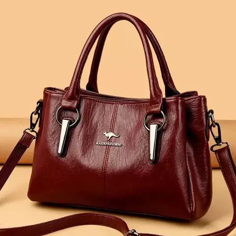 Genuíno 3 camadas de alta qualidade macio couro do plutônio senhoras ombro crossbody sacos para mulheres bolsas luxo designer um principal