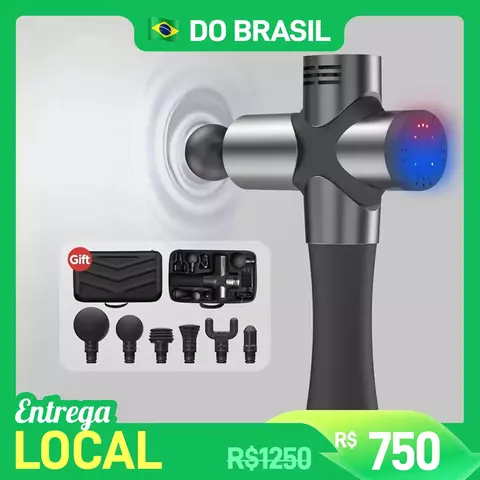 BOOSTER-Pro 3 Pistola de Massagem de Tecido Profundo, Estimulador Muscular, Massageador Corporal, Pistola Fascial, Baixo Ruído, Relaxante e Moldando