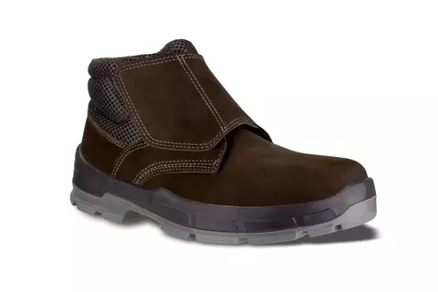 Bota Bracol Couro Nobuck Cor Marrom Café Vel S/ Cadarço