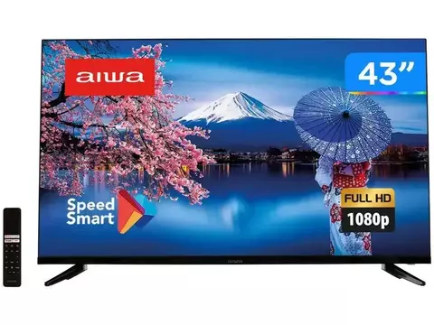 Smart TV 43” Full HD D-LED Aiwa IPS Wi-Fi HDR