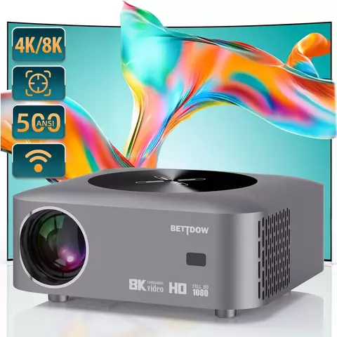Bettdow Projetor 8k Compatível Completo De Hd 1080p 12000 Lm Android Ultra HD 1920×1080 Wifi6 12000ANSI H700