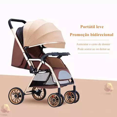Carrinho de bebê pode sentar e mentir carrinho de bebê dobrável inverno verão en
