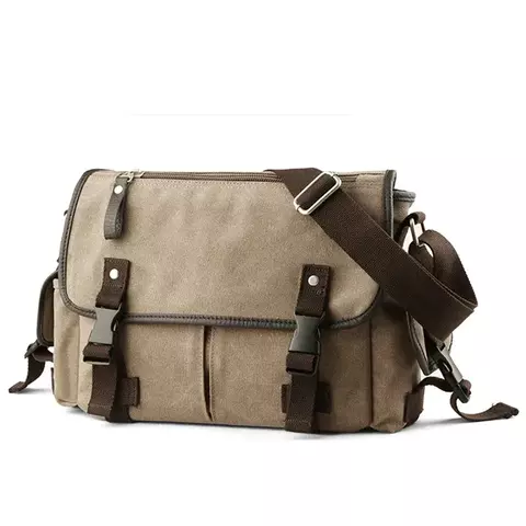 Bolsa de ombro de lona masculina bolsa crossbody para bolsa de estilingue masculina bolsa de negócios bolsa mensageiro