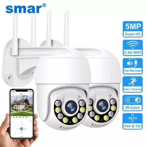 Smar 1080p armazenamento em nuvem sem fio ptz câmera ip speed dome cctv câmeras de segurança ao ar livre onvif áudio em dois sentidos câmera p2p wifi