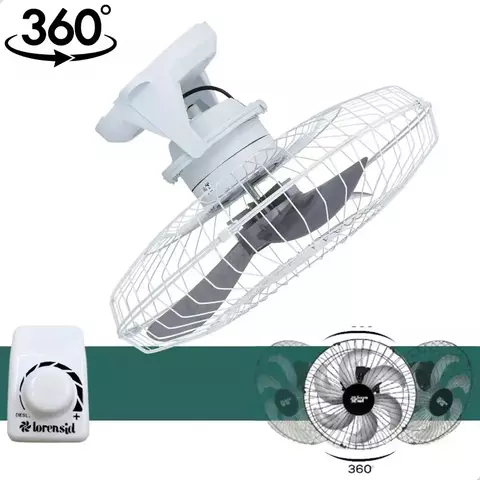Ventilador Teto Orbital Lorensid Sprint 60cm Bivolt 360° GL