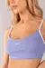 Top com Alças Reguláveis e Costas Aberta (Azul Periwinkle / Branco) - Rope oficial
