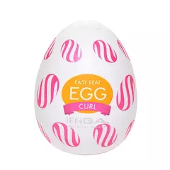 Magical Kiss Easy Ona-Cap Egg Masturbador Masculino Texturizado - Curl