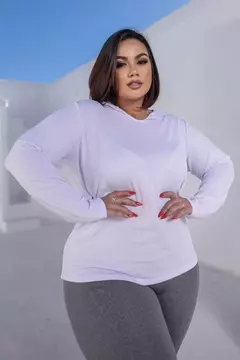 BLUSA DRYFIT MANGA GOLA V, CAPUZ na internet