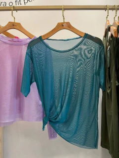 CAMISA TULE AZUL - Intensa fitness