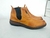 Botina 2 Pick Em Couro Bico Quadrado Solado PVC - Ref.: 039/3