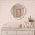 Espelho Redondo Moldura de Bolinhas Branco 40cm - Laymoon