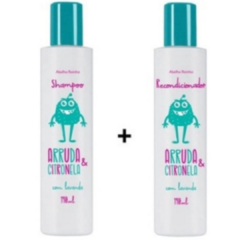 Kit shampoo e condicionador contra piolho - Arruda e citronela 190ml
