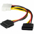 Cabo Adaptador Fonte Duplo Y Ide Molex p/ 2 Sata 15P (D-CIC02) - 20cm - Geração Digital