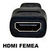 Adaptador Mini HDMI Macho x HDMI Femea (HH-10) na internet