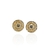 Brinco Dourado circulo Zircônias