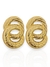 Brinco Dourado Circulo Tramado