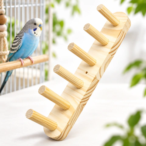 Escada Poleiro 30 cm para Calopsita Agapornis Periquito e Outras Aves