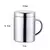 Imagem do CANECA DE CAFÉ DE AÇO INOXIDÁVEL COM TAMPA ISOLADA PORTÁTIL PAREDE DUPLA 304