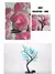 Imagem do ABAJUR EM FORMATO DE ROSAS OPERADO POR USB, DECORAÇÃO LINDA PARA VÁRIAS OCASIÕES, 24 LEDS, ROSA E AZUL