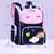 MOCHILA ESPACIAL IMPERMEÁVEL PARA CRIANÇAS, ESCOLAR PRIMÁRIA E SECUNDÁRIA, ESTAMPAS FOFAS DE UNICORNIO E MORCEGUINHO