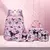 CONJUNTO DE MOCHILA HELLO KITTY 4 PEÇAS, ALÇAS AJUSTÁVEIS, FECHO DE CORRER DESIGN DE ANIME, MOCHILA + BOLSA CROSSBODY + ESTOJO DE LÁPIS + BOLSA DE MOEDAS - Shoopday