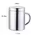 CANECA DE CAFÉ DE AÇO INOXIDÁVEL COM TAMPA ISOLADA PORTÁTIL PAREDE DUPLA 304