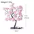 ABAJUR EM FORMATO DE ROSAS OPERADO POR USB, DECORAÇÃO LINDA PARA VÁRIAS OCASIÕES, 24 LEDS, ROSA E AZUL - Shoopday