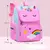 MOCHILA ESPACIAL IMPERMEÁVEL PARA CRIANÇAS, ESCOLAR PRIMÁRIA E SECUNDÁRIA, ESTAMPAS FOFAS DE UNICORNIO E MORCEGUINHO - comprar online