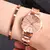 RELÓGIO DE LUXO FEMININO + PULSEIRA, CONJUNTO QUARTZO SIMPLES E DELICADO - Shoopday