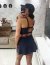Top + Short saia: Preto - comprar online