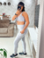 Top + Legging: Cinza na internet